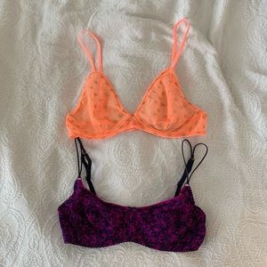 Two Free People Cute Lace Bras 36D 🤩